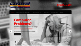 What Catalystcomp.com.au website looked like in 2018 (5 years ago)