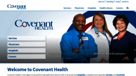 What Covenanthealth.com website looked like in 2018 (5 years ago)