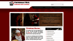 What Christmasflick.com website looked like in 2018 (5 years ago)