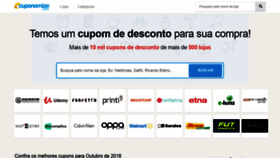What Cuponomize.com website looked like in 2018 (5 years ago)