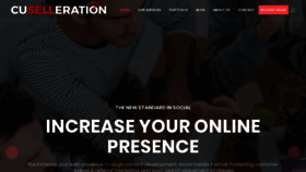 What Cuselleration.com website looked like in 2018 (5 years ago)