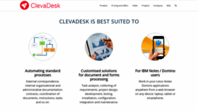 What Clevadesk.com website looked like in 2018 (5 years ago)