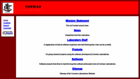 What Conman.org website looked like in 2018 (5 years ago)