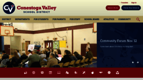 What Conestogavalley.org website looked like in 2018 (5 years ago)