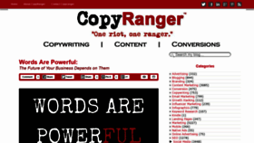 What Copyranger.com website looked like in 2018 (5 years ago)
