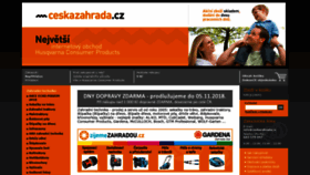 What Ceskazahrada.cz website looked like in 2018 (5 years ago)