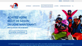 What Clubskibeauce.com website looked like in 2018 (5 years ago)