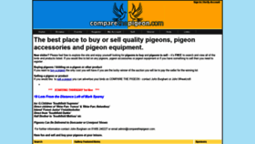 What Comparethepigeon.com website looked like in 2018 (5 years ago)