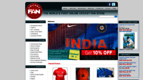 What Cricketfanstore.com website looked like in 2018 (5 years ago)
