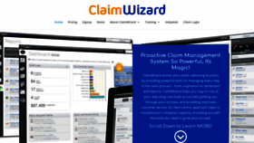 What Claimwizard.com website looked like in 2018 (5 years ago)