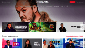 What Canalplus.fr website looked like in 2018 (5 years ago)