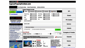 What Cypruspropertyforsale.com website looked like in 2018 (5 years ago)