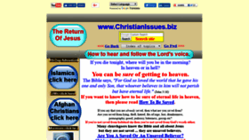 What Christianissues.biz website looked like in 2018 (5 years ago)
