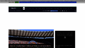 What Calcioweb.eu website looked like in 2018 (5 years ago)