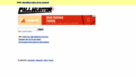What Callhunter.com website looked like in 2018 (5 years ago)