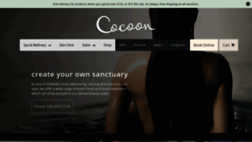 What Cocoonspa.com.au website looked like in 2018 (5 years ago)