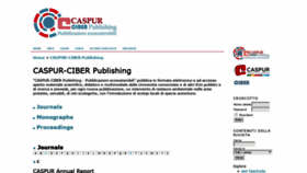 What Caspur-ciberpublishing.it website looked like in 2018 (5 years ago)