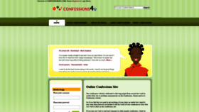 What Confessions4u.com website looked like in 2018 (5 years ago)