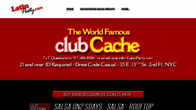 What Clubcachenyc.com website looked like in 2018 (5 years ago)