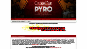 What Canadianpyro.ca website looked like in 2018 (5 years ago)
