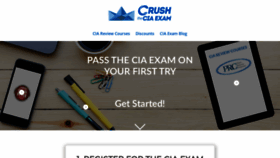 What Crushtheciaexam.com website looked like in 2018 (5 years ago)