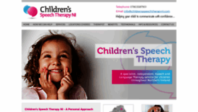 What Childrensspeechtherapyni.com website looked like in 2018 (5 years ago)