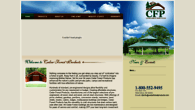What Cedarforestproducts.com website looked like in 2018 (5 years ago)