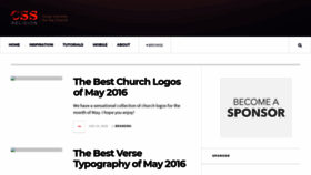What Cssreligion.com website looked like in 2018 (5 years ago)