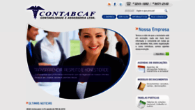What Contabcaf.com.br website looked like in 2018 (5 years ago)