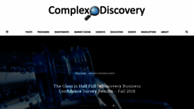 What Complexdiscovery.com website looked like in 2018 (5 years ago)