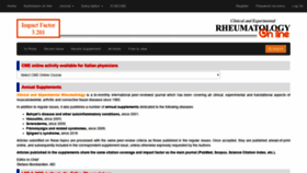 What Clinexprheumatol.org website looked like in 2018 (7 years ago)