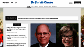What Charlotteobserver.com website looked like in 2018 (5 years ago)