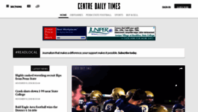 What Centredaily.com website looked like in 2018 (5 years ago)