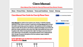 What Ciscomanual.net website looked like in 2018 (5 years ago)
