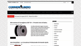 What Corrierelibero.it website looked like in 2018 (5 years ago)