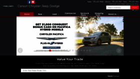 What Carsonchryslerdodge.com website looked like in 2018 (5 years ago)