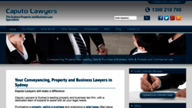 What Caputolawyers.com.au website looked like in 2018 (5 years ago)