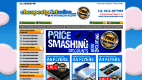 What Cheapestprintonline.co.uk website looked like in 2018 (5 years ago)