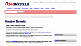 What Chilerecetas.cl website looked like in 2018 (5 years ago)