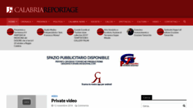 What Calabriareportage.it website looked like in 2018 (5 years ago)