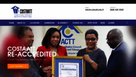What Costaatt.edu.tt website looked like in 2018 (5 years ago)