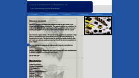 What Crystalcomponents.ca website looked like in 2018 (6 years ago)