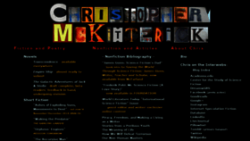 What Christopher-mckitterick.com website looked like in 2018 (5 years ago)