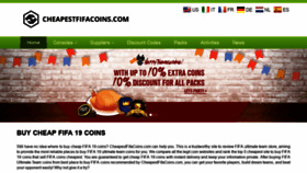 What Cheapestfifacoins.com website looked like in 2018 (5 years ago)