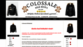 What Colossale.hu website looked like in 2018 (5 years ago)
