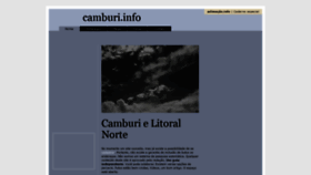 What Camburi.info website looked like in 2018 (5 years ago)