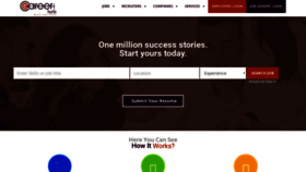 What Careerhunts.com website looked like in 2018 (5 years ago)