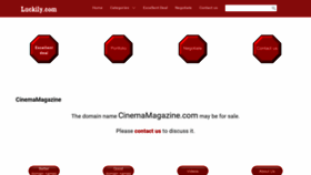 What Cinemamagazine.com website looked like in 2018 (5 years ago)