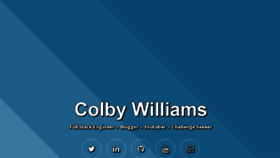 What Colbycheeze.com website looked like in 2018 (5 years ago)