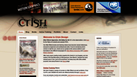 What Crishdesign.com website looked like in 2018 (5 years ago)